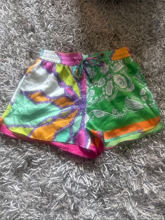 Zara Pants - Vibrant Multi-Color Printed Women’s Shorts